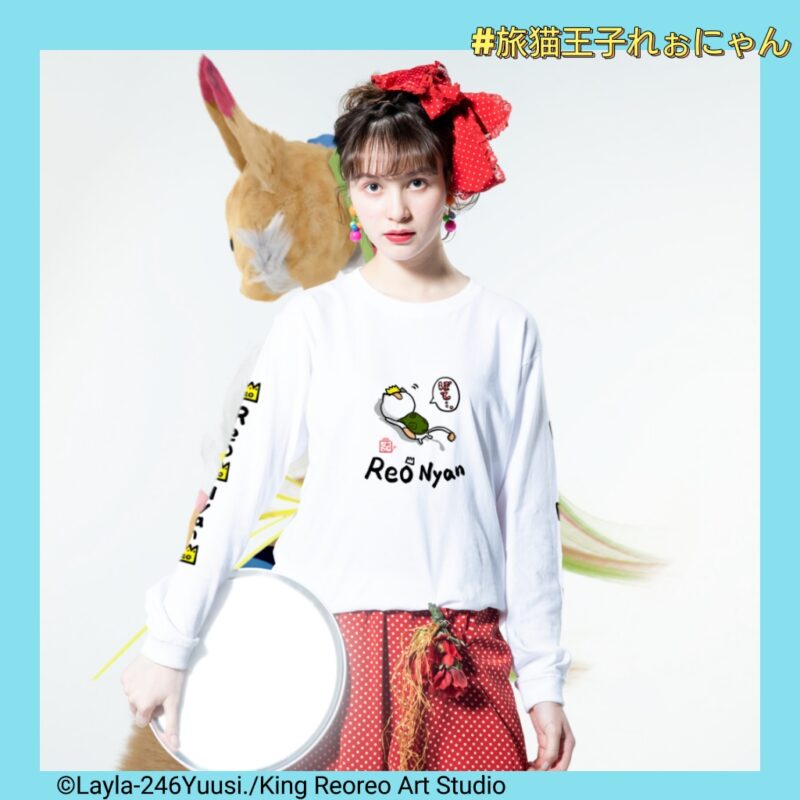 ゆるかわいい猫のロックロンT・猫の服・猫アパレル